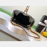 Luxury 1:1 Suede Hobo Black High Quality Mini AS5631 Bag