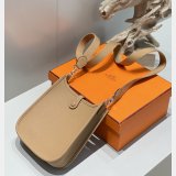 Best Hermes Mini 17CM Evelyne Bag Togo Leather