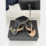 Saint Lauren OPYUM mules in satin crepe