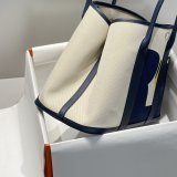 Luxury Hermes garden Party Bag Canvas 36cm
