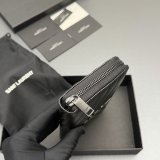 CASSANDRE MATELASSE ZIP AROUND WALLET IN GRAIN LEATHER