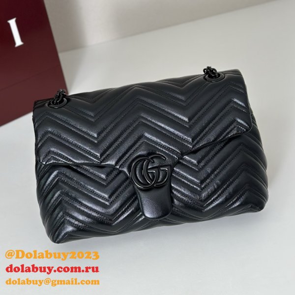 Gucci Perfect 850676 GG Marmont Medium Shoulder Bag