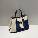 Luxury Hermes garden Party Bag Canvas 36cm