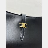 Celine Tina Shoulder Shiny Black Calfskin 123053 Bag