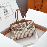 7 Star Hermes Human handmade stiching birkin 29cm Handbag