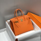 TOP hermes Human handmade stiching birkin 30cm Epsom Handbag