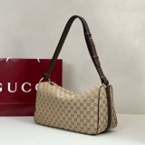 Gucci 862530/860787 Best Half Horsebit Leather Shoulder Bag