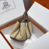 Best Hermes human handmade stiching Garden Party Bag 30cm