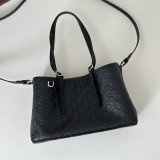 Gucci GG Emblem Medium Tote Shoulder 815214 Black Bag