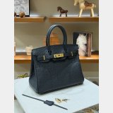 Hermes birkin 30cm calf Leather ostrich Vein bag