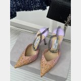 Jimmy Choo Saeda Pumps with Crystals