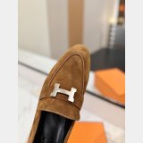 Hermes pairs Women lofer Suede