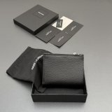 SAINT LAURENT MATELASSE GRAIN LEATHER WALLET 582296