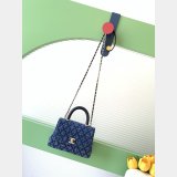Designer Clutch With Chain AS4244 & AS2215 Washed Denim Bag