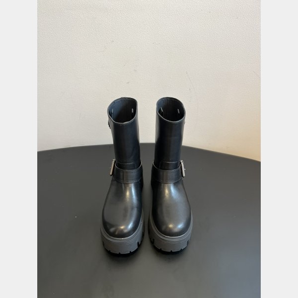 Top Quality Prada Leather Booties