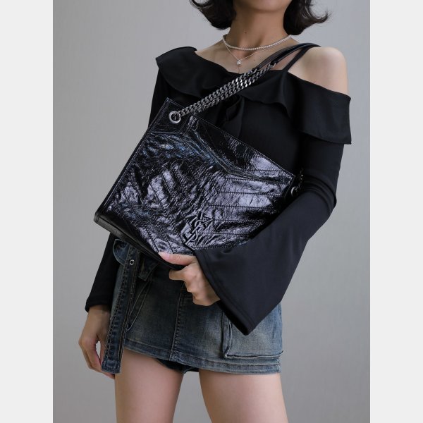 Saint Laurent Niki Shopping Best Sale Vintage Leather 577999 Bag