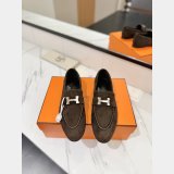Hermes pairs Women lofer Suede