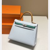 Luxury Hermes Human handmade stiching Kelly Bag Epsom 25/28cm