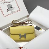 Fashion Hermes handmade Stiching Constance Elan Bag 24cm