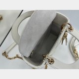 Dior Or Mini Lady Dior Bag with Chain