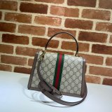 Replica Gucci Ophidia 651055 GG top handle bag Brown