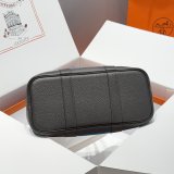 Top Hermes human handmade stiching Garden Party Bag 30cm