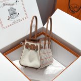 7 Star Hermes Human handmade stiching birkin 29cm Handbag
