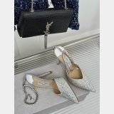 Jimmy Choo Saeda Pumps with Crystals