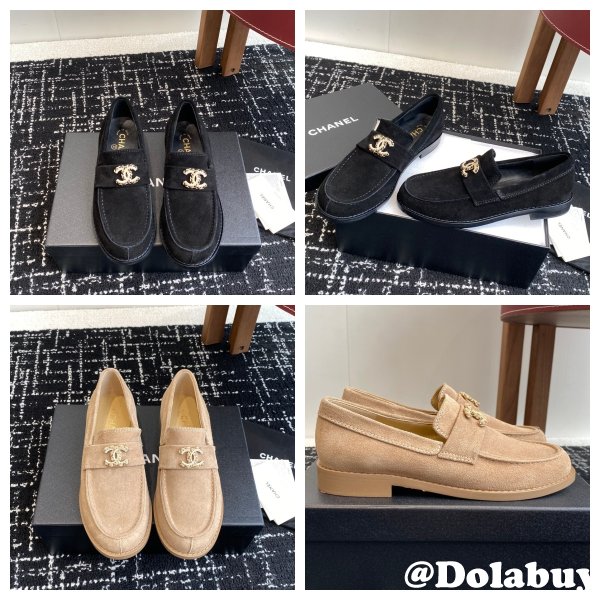 CC Moccasins Suede Kidskin Women Shoes