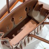 7 Star Hermes Human handmade stiching birkin 29cm Handbag