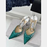 Jimmy Choo Saeda Pumps with Crystals