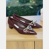 Jimmy Choo Black Soft Spazzolato Flat