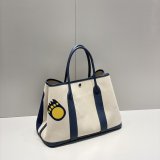 Luxury Hermes garden Party Bag Canvas 36cm