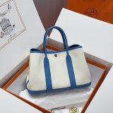 Best Hermes human handmade stiching Garden Party Bag 30cm