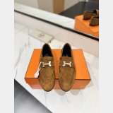 Hermes pairs Women lofer Suede