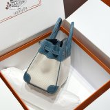 TOP Hermes Birkin handmade Stiching Handbags Swift Leather 25CM