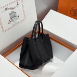 Top Hermes human handmade stiching Garden Party Bag 30cm