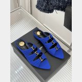 Top Quality YSL EMILIE mules in satin crepe Flat