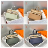 7 Star Hermes Birkin TOGO Leather Handbags 25CM