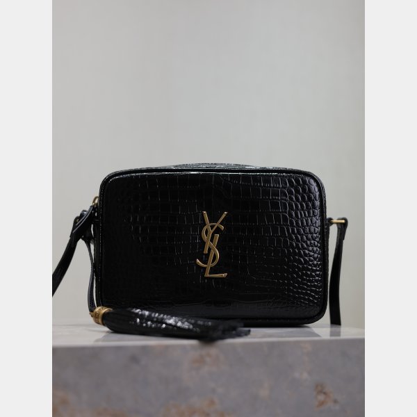 Designer Fake YSL Loulou 520534 Black Handbags Online