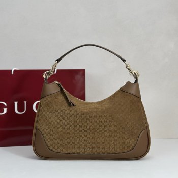 Gucci B medium Shoulder GG Suede 855251 High Quality Bag