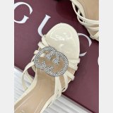 Women's slide sandal with crystal Interlocking G