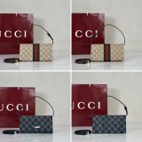 Gucci Small Pouch AAA+ A002KG Strap Plaque Bag