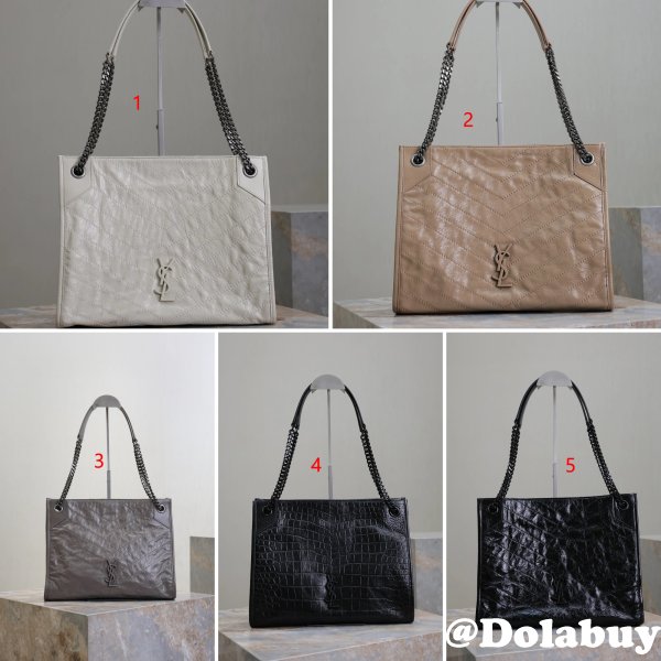 Saint Laurent Niki Shopping Best Sale Vintage Leather 577999 Bag