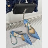 Jimmy Choo Saeda Pumps with Crystals