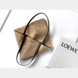 LOEWE Puzzlefold Raffia Fold Tote Medium