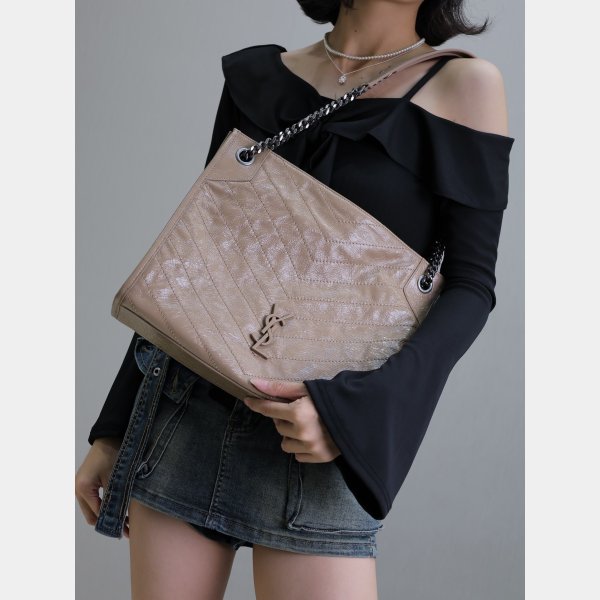 Saint Laurent Niki Shopping Best Sale Vintage Leather 577999 Bag