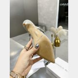 Manolo Blahnik LURUM Satin Crystal Embellished Mules