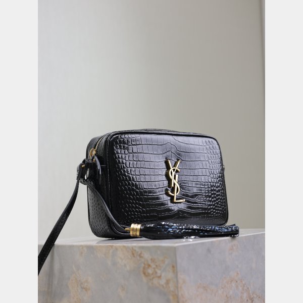 Designer Fake YSL Loulou 520534 Black Handbags Online