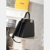 Best Fendi Peekaboo I See U Petite Calf leather Bag